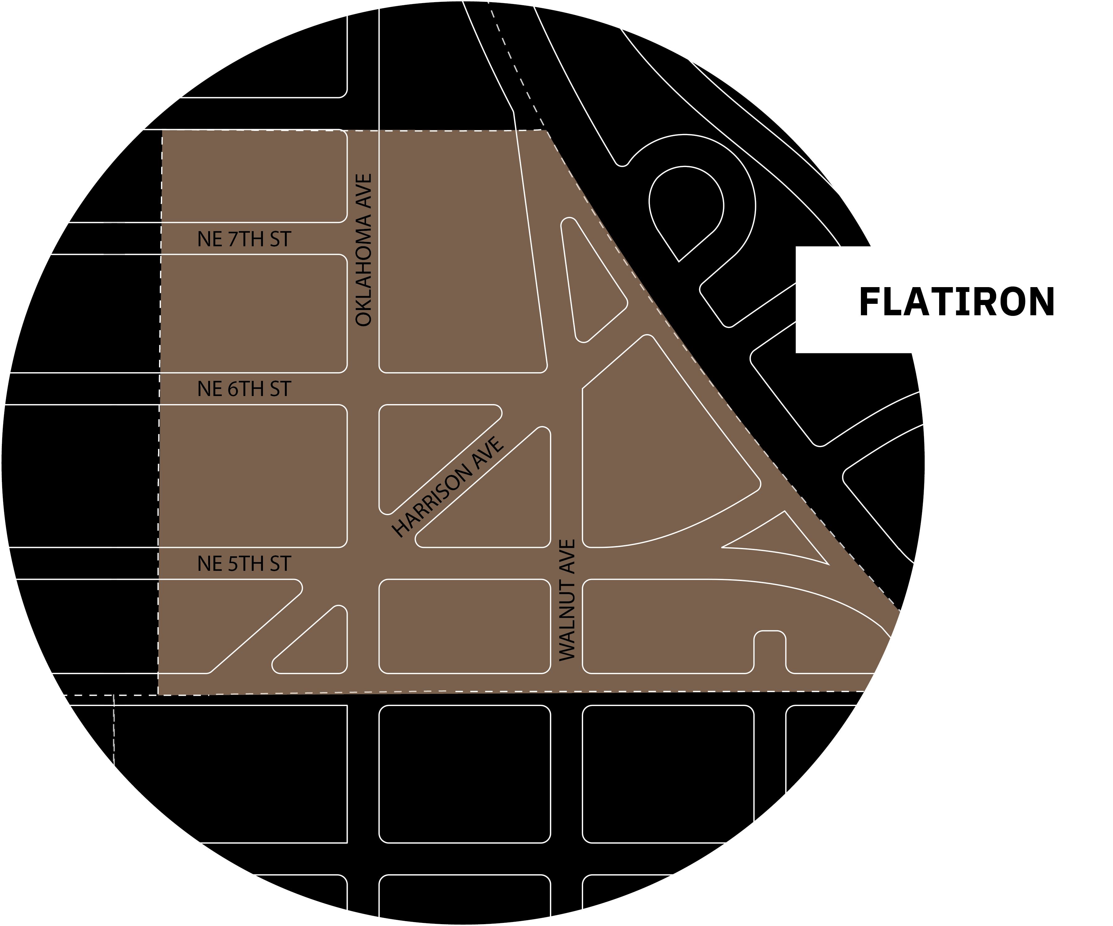 Detailed blowup of the Flatiron District block